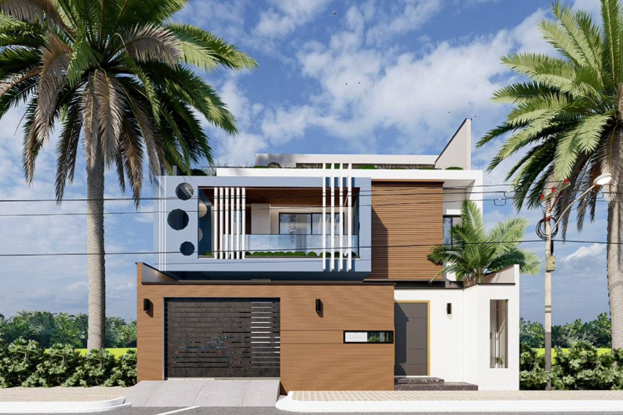 Construction d'une villa moderne